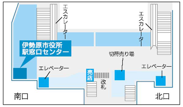 駅窓口センターの地図